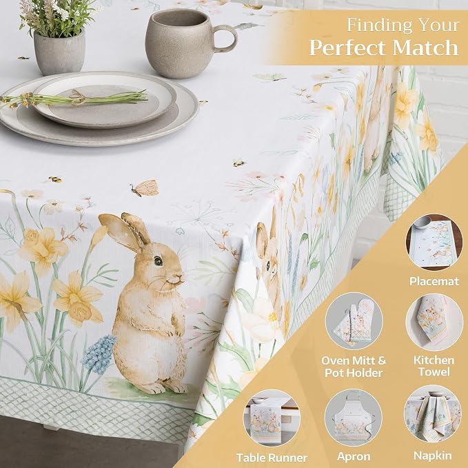 Maison d' Hermine Table Cloth Rectangle Table 100% Cotton 60 x 120 Inches - Image 6