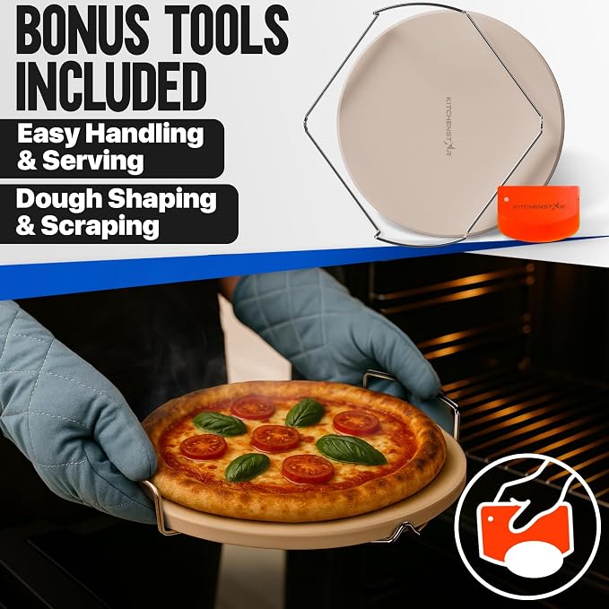 KitchenStar 14-inch Pizza Stone - Image 5