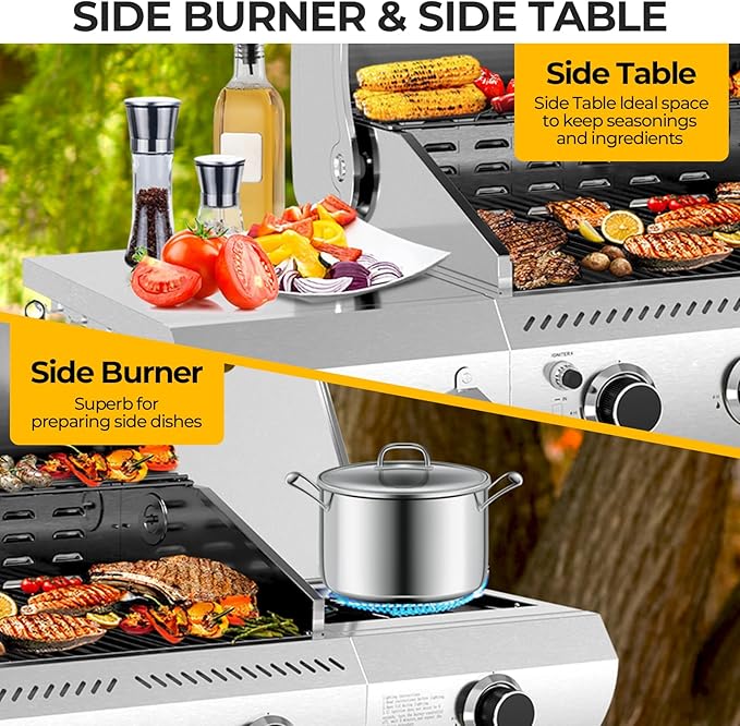 3-Burner Propane Gas Grill - Image 3