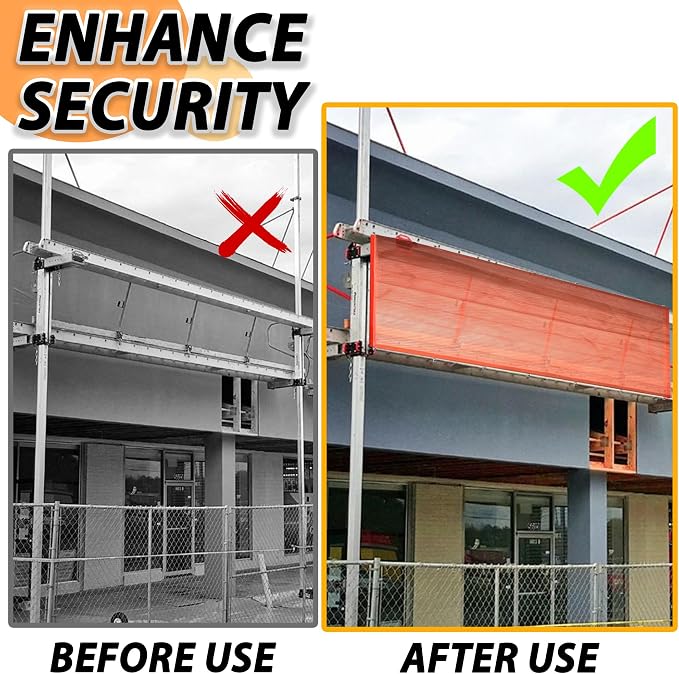 40' L x 40" W Construction Safety Debris Netting - Image 5