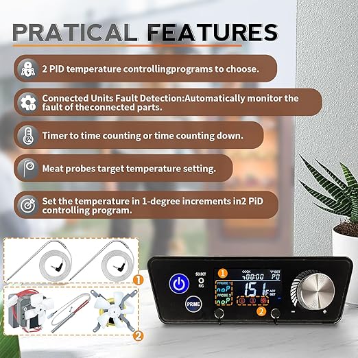 Upgraded Smart WiFi PID Digital Trapezoid Control Board Kit Replacement - Image 5