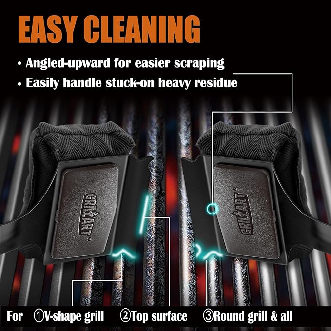 GRILLART Bristle Free Grill Brush Kit, Reinforced Outdoor Grill Brushes - Image 5