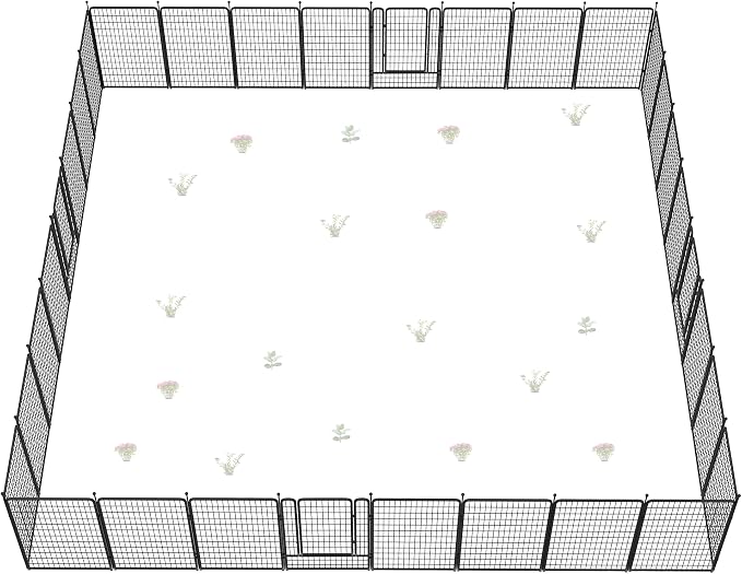 FXW Garden Fence Outdoor for The Yard – 50in x 83.5ft Heavy Duty Metal Animal by FXW