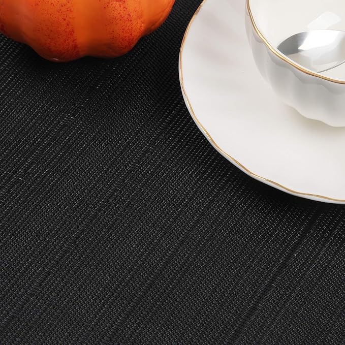 SHACOS Wedge Placemats Set of 8 Woven Vinyl Placemats - Image 9