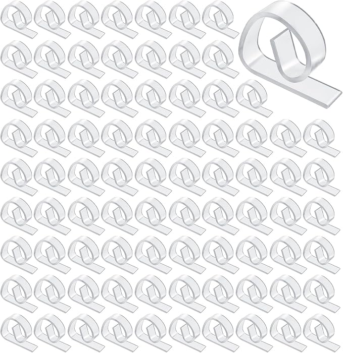 150PCS Transparent Clear Tablecloths Clips Bulk, Plastic Table Cloth Clips by Unknown