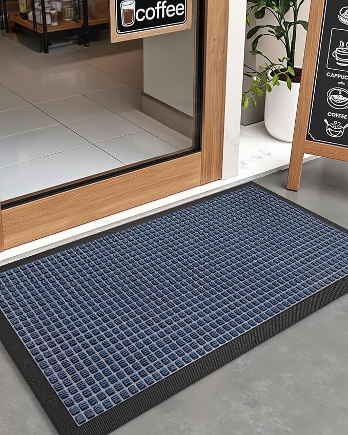 DEXI Front Door Mat Outside Entrance, 2x4 ft Rubber Entry Doormat Heavy Duty - Image 8
