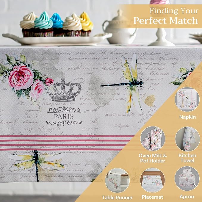 Maison d' Hermine Table Cloth Square Table 100% Cotton 60 x 60 Inches - Image 5