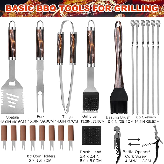 Grilljoy BBQ Accessories Grill Tools Set - Image 2