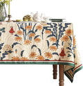 French Vintage Square Tablecloth, Linen Tablecloth by bilingaier