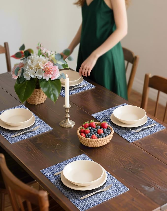 Leetaltree Blue Placemats Set of 4 - Image 3