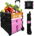 Inspired Living Ultra-Slim Rolling Collapsible Storage Pack-N-Roll Utility-carts by Inspired+Living
