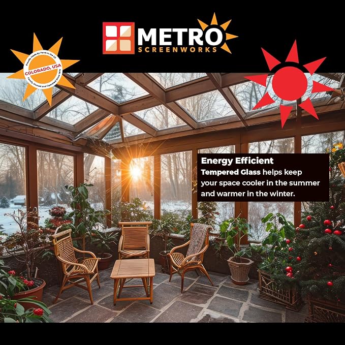 Metro Screenworks Framed Tempered Glass Panel - Image 4