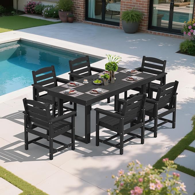 SERWALL HDPE Outdoor Dining Set - Image 7