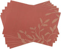 Gugrida Place Mats PVC Set of 6, Table Placemats Set of 6 PVC Woven Vinyl Place by Unknown