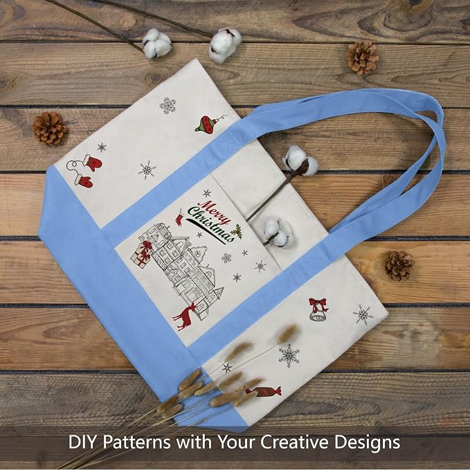 TOPDesign 6-Pack Canvas Tote Bags - Image 3