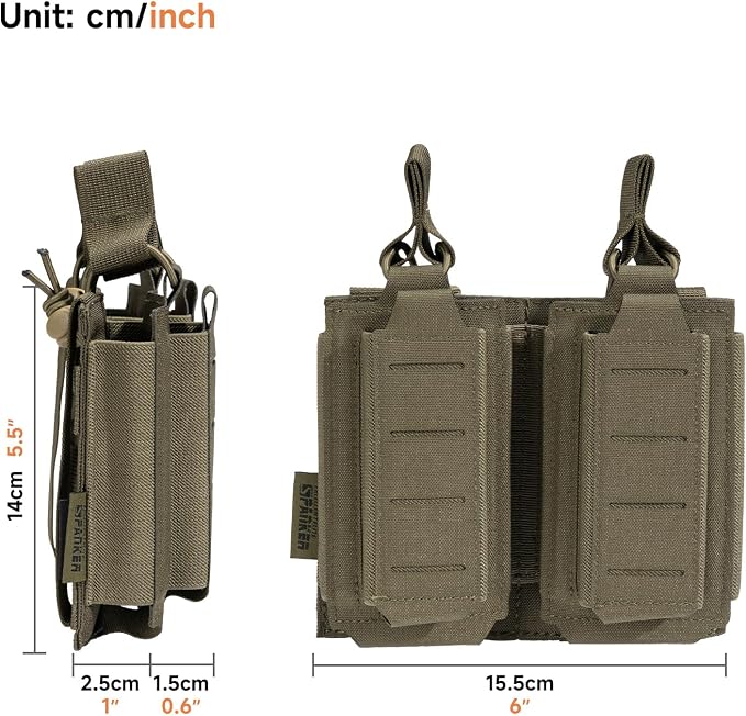 EXCELLENT ELITE SPANKER Tactical Open-Top Single/Double/Triple Molle Mag Pouch - Image 2