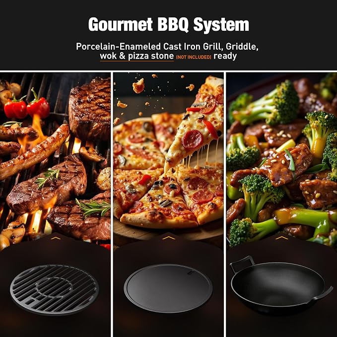 Brand-Man PRO 5-Burner Propane Gas Grill, 14000 BTUs Searing Zone - Image 4