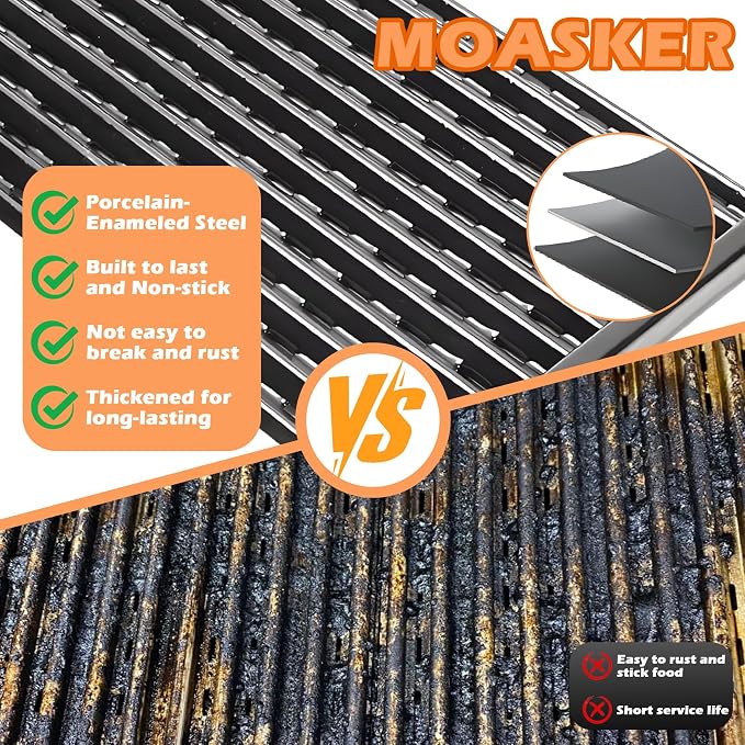 17" Infrared Grill Grates for Charbroil Performance 4 Burner 463365021 - Image 6