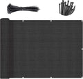 SUNNY GUARD Customized 3'x32' Black Balcony Privacy Screen, 90% Shade by SUNNYGUARD