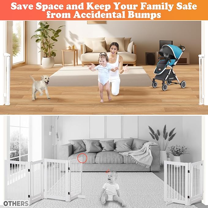 19.7ft Retractable Baby Gates Dog Gate - Image 4