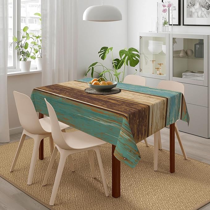 Worltoldb Farmhouse Country Tablecloths Polyester Table Cloth - Image 6
