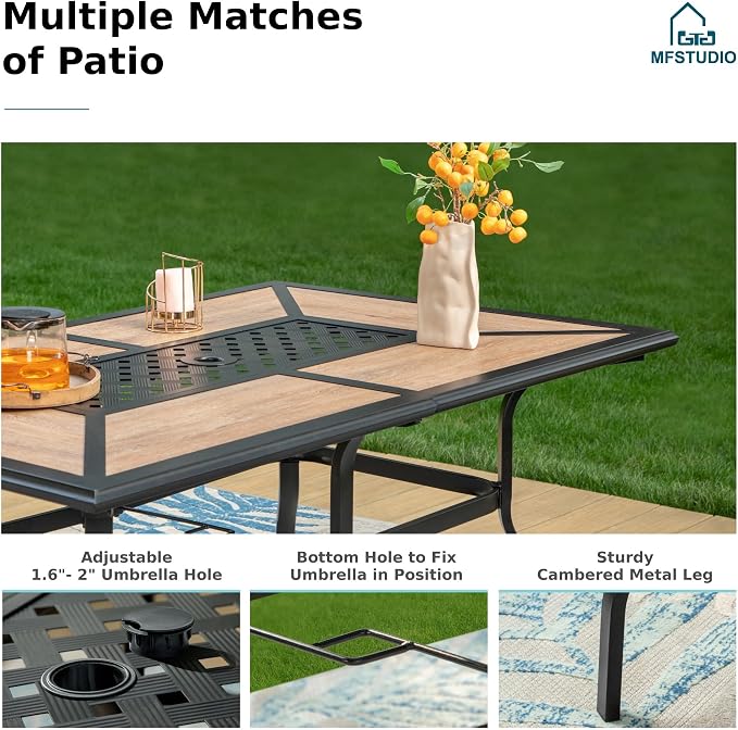 MFSTUDIO Outdoor Patio Dining Table - Image 5
