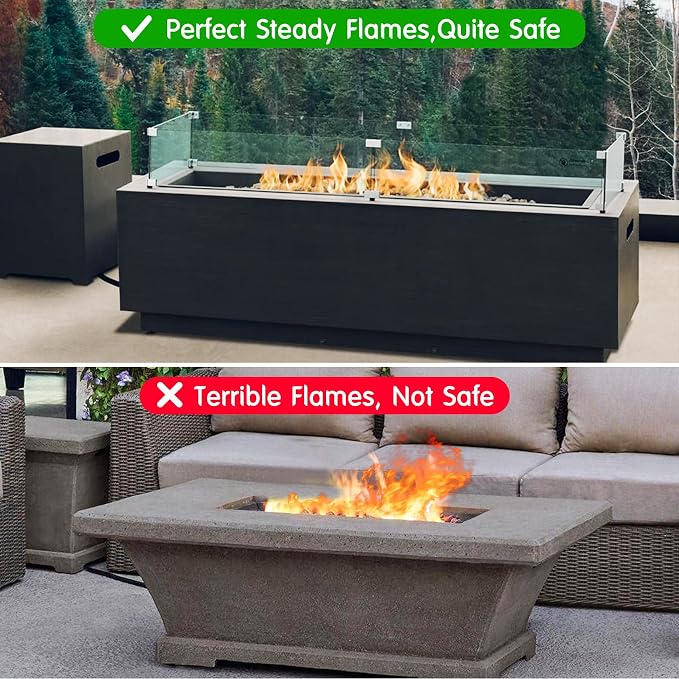 Skyflame Fire Pit Tempered Glass Wind Guard - Image 4