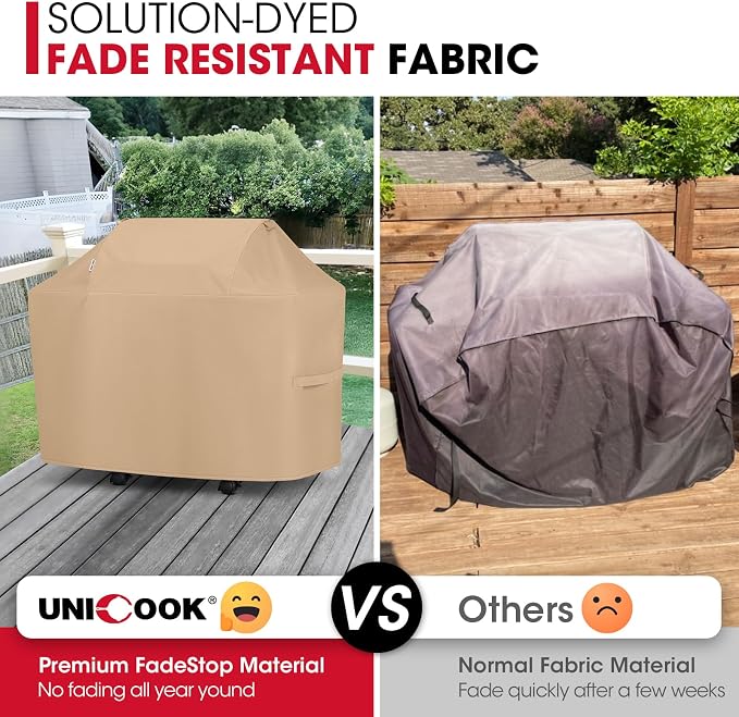 Unicook BBQ Grill Cover for Outdoor Grill 48 Inch, Heavy Duty Waterproof 2 - Image 3