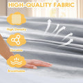 Hammock in Grey Cotton with Anti-Rollover Design, 106 x 59 Inch