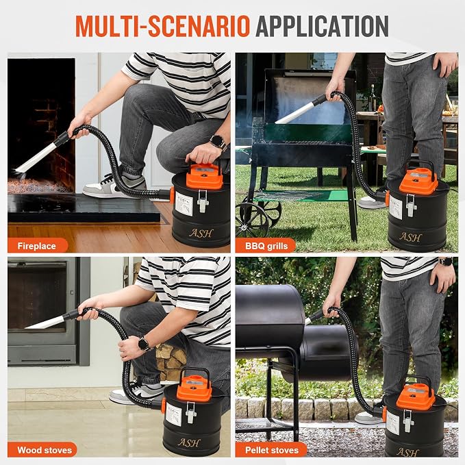 Ash Vacuum Cleaner -2.6 Gallon Fireplace Ash Vac - Image 8