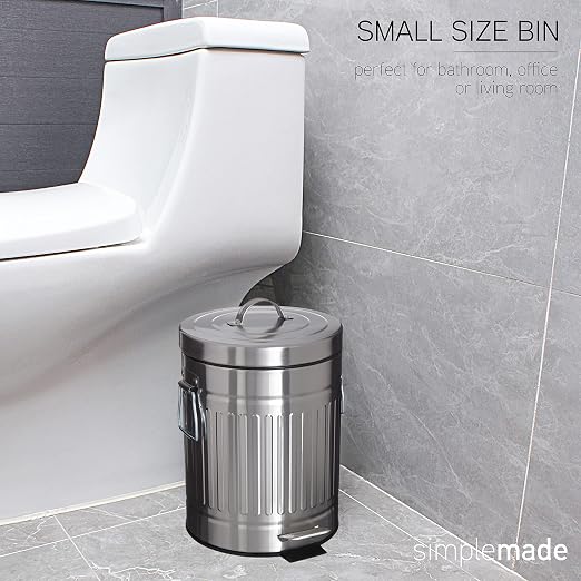 SIMPLEMADE Round Step Trash Can - Image 4