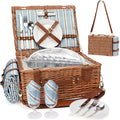 Picnic Cooler Basket Set for 2 Persons by OutdoorLivingPicnicItems