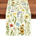 Summer Flower and Leaf Table Runner Seasonal Holiday Anniversary Indoor Outdoor by Unknown