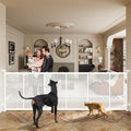 150" Extra Wide Retractable Baby Gates Dog Gate by LUVCOO