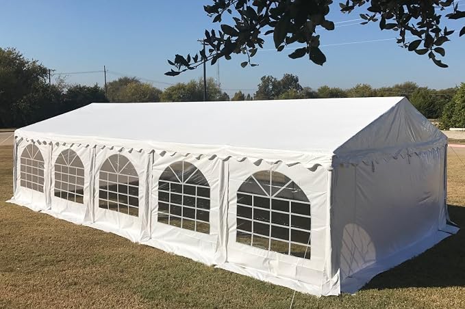DELTA 32'x16' PVC Party Tent, Fire Retardant Wedding Tent Canopy, Outdoor Event - Image 3