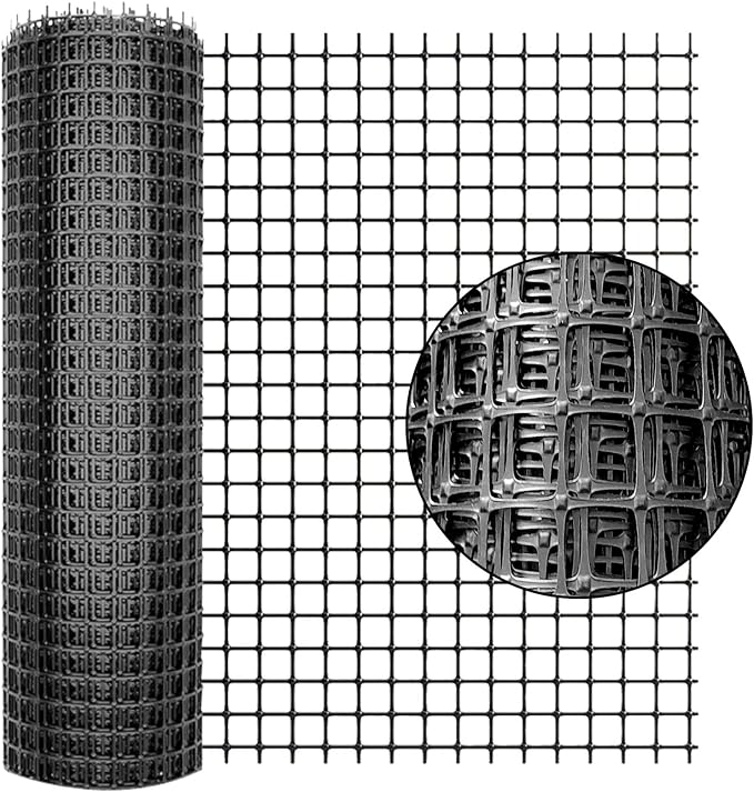 Plastic Fence Animal Barrier, 3.3x33ft Outdoor Safety Snow Plastic Fencing Roll by COSDACE