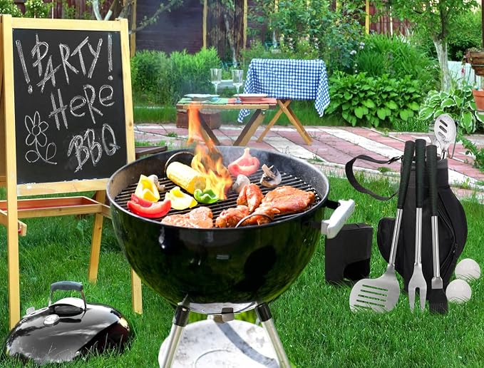 POLIGO 7PCS Golf-Club Style BBQ Tools Set Grilling Tools - Image 9