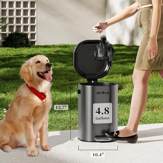 MRBIN Stainless Steel Dog Poop Trash Can - Image 5