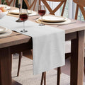 Encasa XO Cotton Dining Table Runner | Ticking Black | Size 13x94 in by EncasaXO