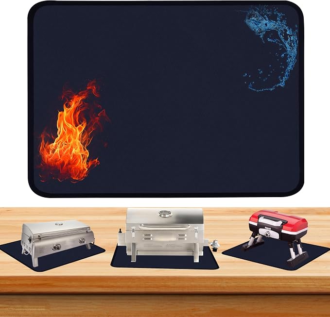 Blackstone Griddle Blue 24x36 Inch Heat Resistant Mat by Unknown