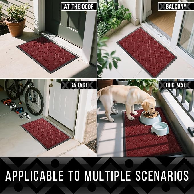 Yimobra Large Door Mat 47x32, All-Season Waterproof Doormat Outdoor Entrance - Image 6