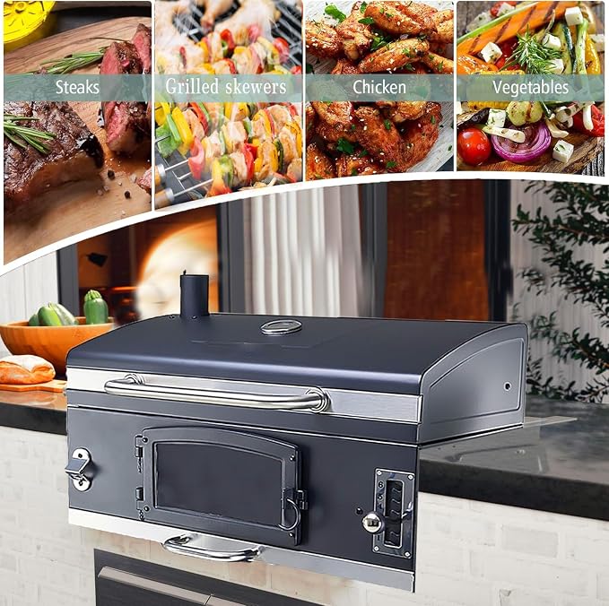 Large Built-in Barbecue Grills, Charcoal BBQ Grills - Image 8