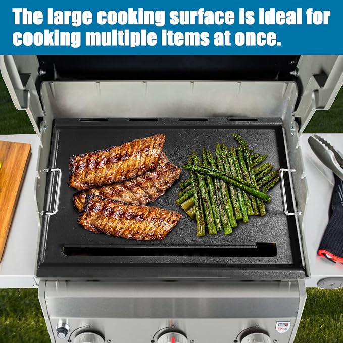 Full-Size Griddle Inserts for Weber Spirit I & II 200 Series, Nonstick Flat Top - Image 6