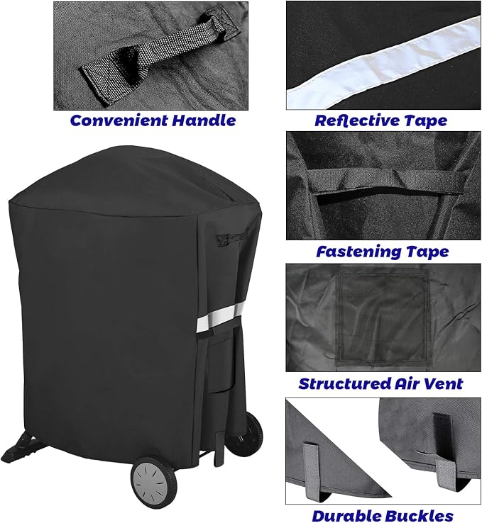 Utheer 7113 Grill Cover for Weber Q100 Q1000 Q1200 Q200 Q2000 Q2200 Series - Image 8