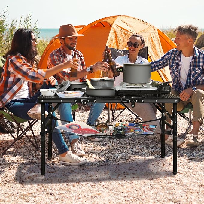 REDCAMP Small Triple fold Folding Grill Table - Image 9