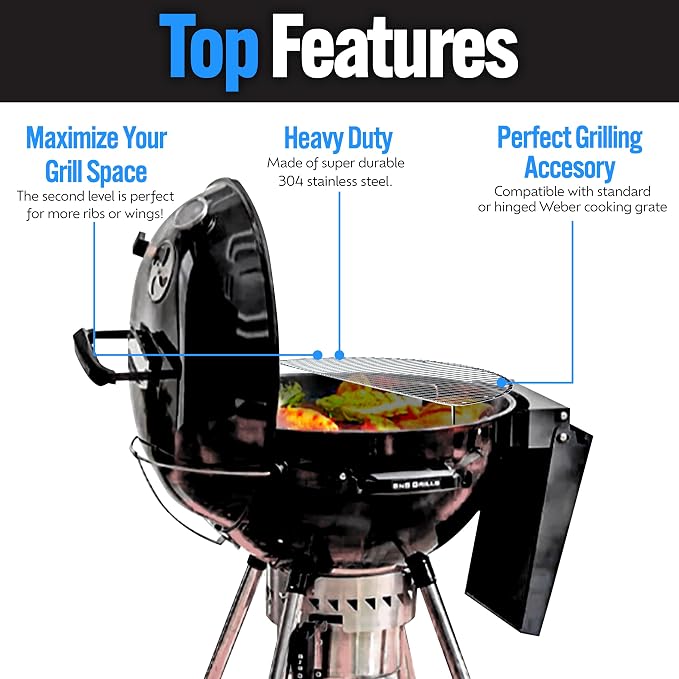 SnS Grills Slow ‘N Sear Elevated Cooking Grate - Image 4