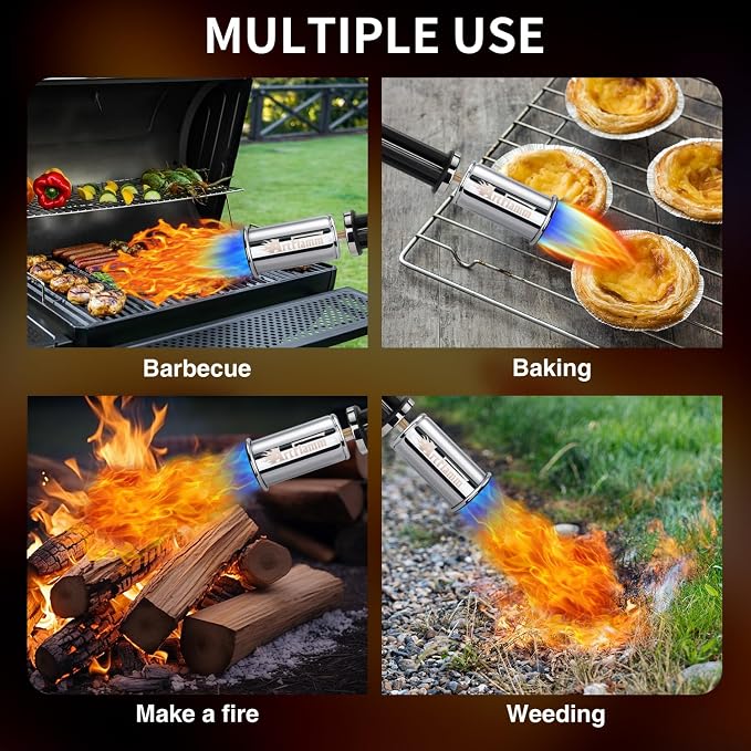 Powerful Propane Torch, Kitchen Blow Torch Gun - Image 6