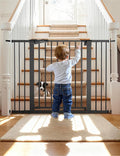 Babelio Metal Auto Close Baby Gate PressGuard P7, 29-48" Wide 30" Tall Extra by BABELIO