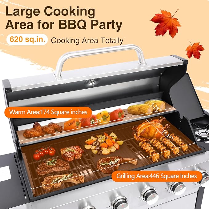 6-Burner Propane Grill - Image 3