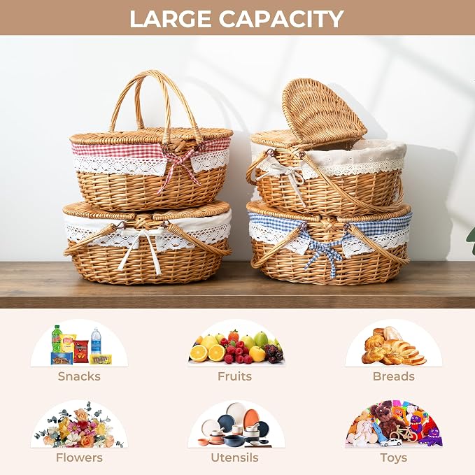 GRANNY SAYS Wicker Picnic Basket - Image 8